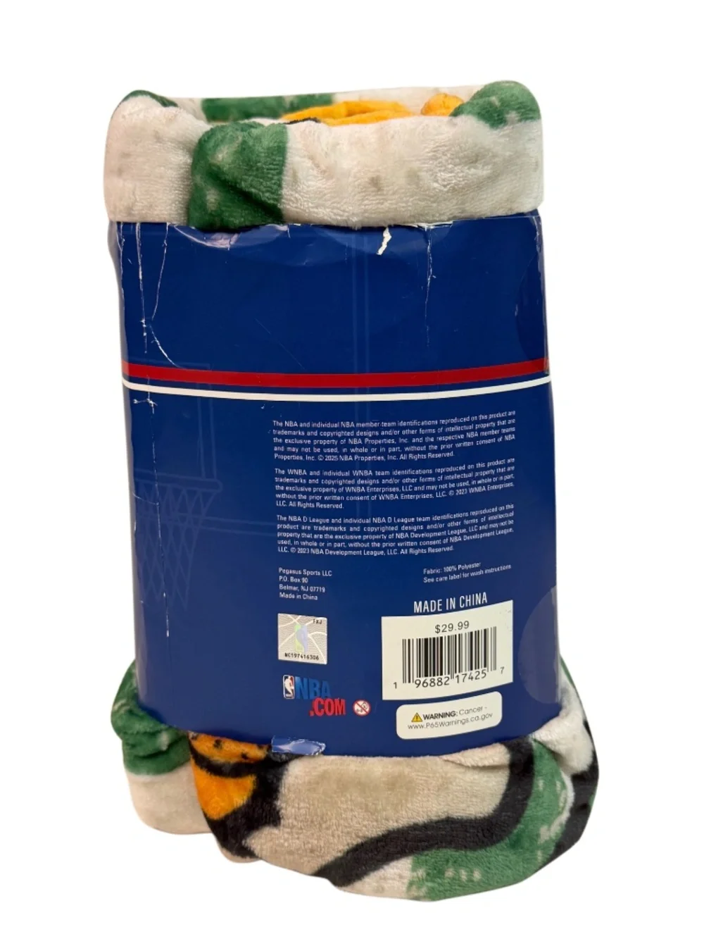 New NBA Boston Celtics Oversized Soft Throw Blanket Size 60X80